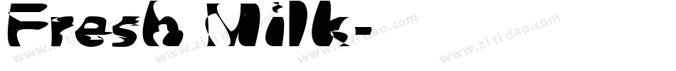 Fresh Milk字体转换
